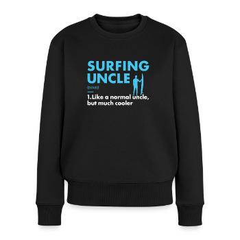 Sport Uncle Surfing - Women's Premium Organic Jumper - black - Front - Julia (174cm)