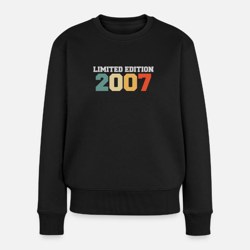 18. Geburtstag Limited Edition 2007 vintage - Frauen Premium Bio Pullover - Schwarz