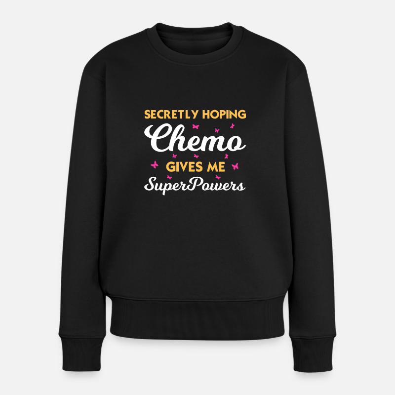 Chemo Superpowers - Finding Strength - Women's Premium Organic Jumper - black