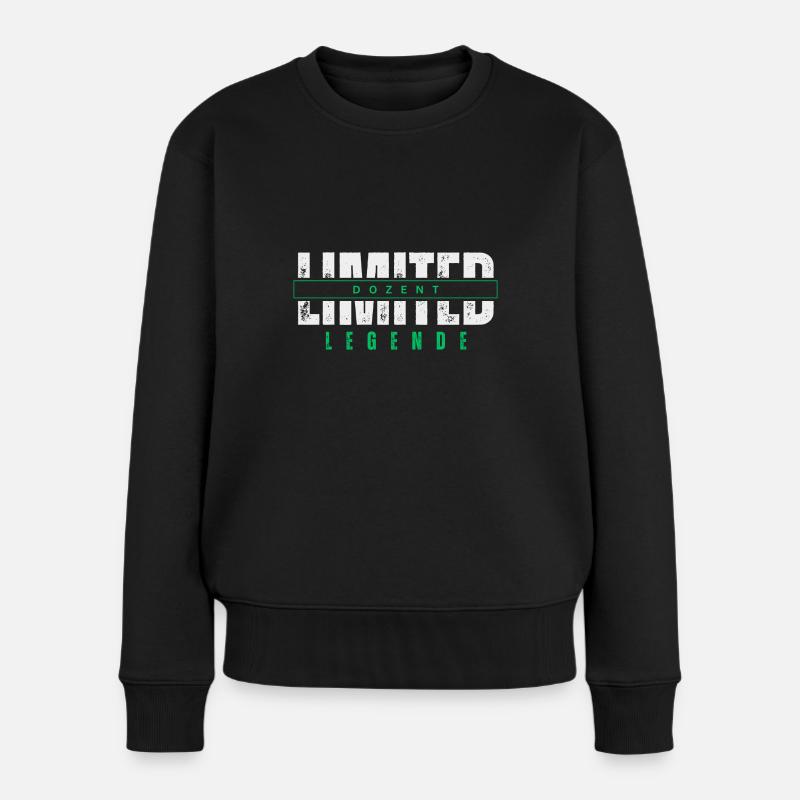 Conférencier limité Legend. - Pull Premium bio Femme - noir