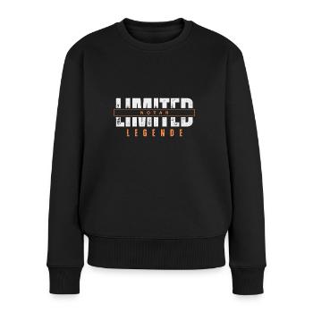 Limited Notar Legende. - Frauen Premium Bio Pullover - Schwarz - Vorne - Julia (174cm)