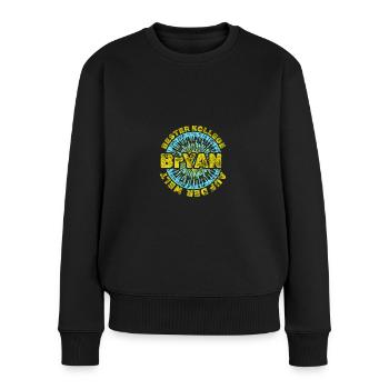 Geschenk für Bryan - Frauen Premium Bio Pullover - Schwarz - Vorne - Julia (174cm)