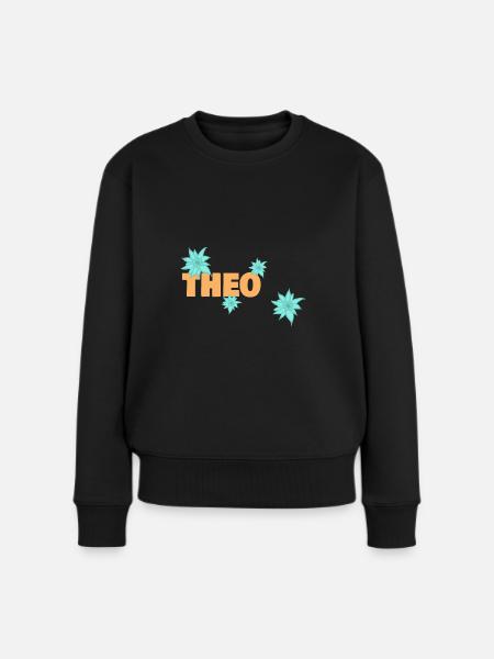 Edelweiß Theo - Frauen Premium Bio Pullover - Schwarz