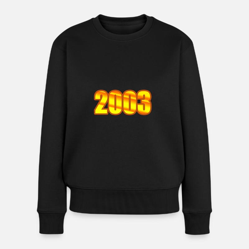 Année 2003 - Pull Premium bio Femme - noir