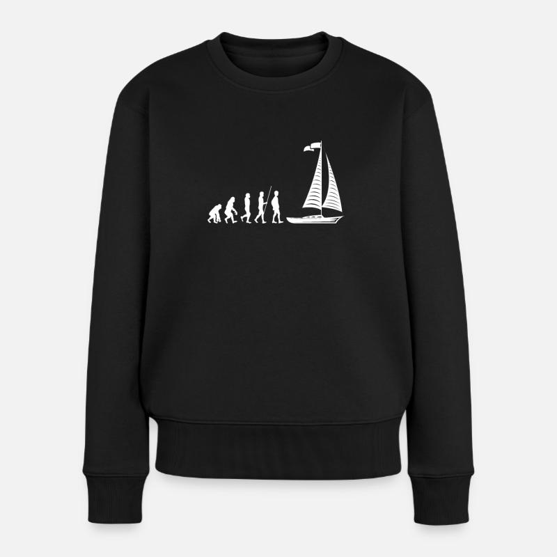Boat evolution - Women's Premium Organic Jumper - black