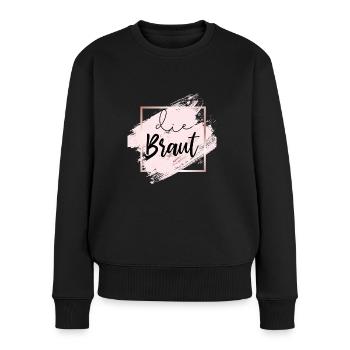 die Braut - Frauen Premium Bio Pullover - Schwarz - Vorne - Julia (174cm)