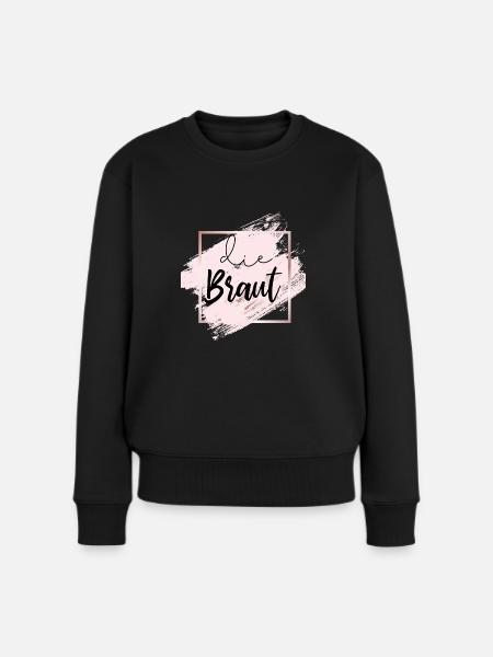 die Braut - Frauen Premium Bio Pullover - Schwarz