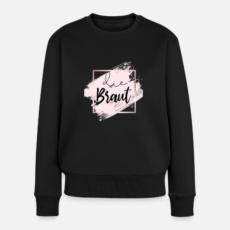die Braut - Frauen Premium Bio Pullover - Schwarz