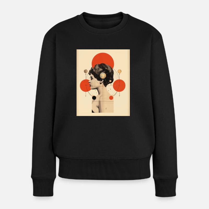 Löwe - Frauen Premium Bio Pullover - Schwarz