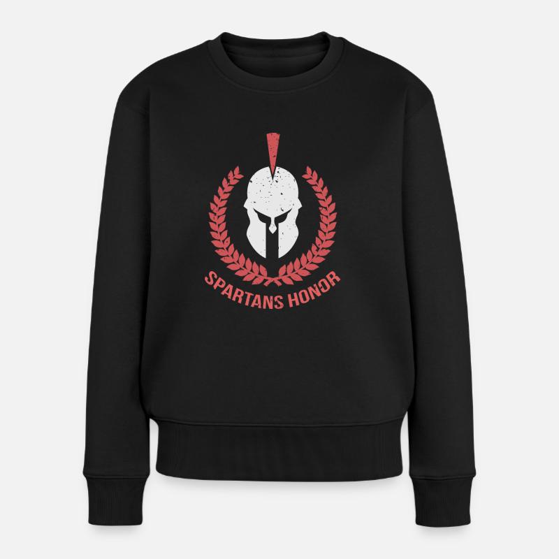 Honneur des Spartiates - Pull Premium bio Femme - noir