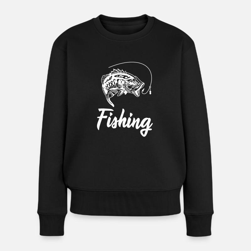 Pêche pêche pêche - Pull Premium bio Femme - noir