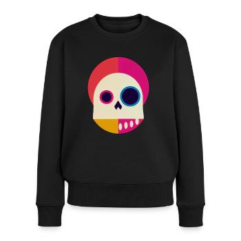 Der untote Clown - Frauen Premium Bio Pullover - Schwarz - Vorne - Julia (174cm)