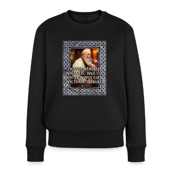 Ne jamais arroser sans whisky - Pull Premium bio Femme - noir - Devant - Julia (174cm)