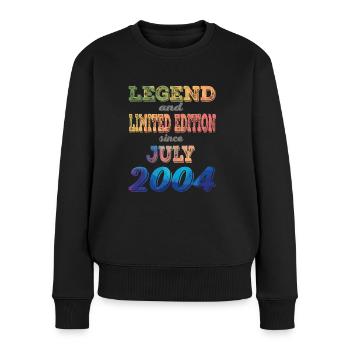 LEGEND AND LIMITED EDITION - Frauen Premium Bio Pullover - Schwarz - Vorne - Julia (174cm)