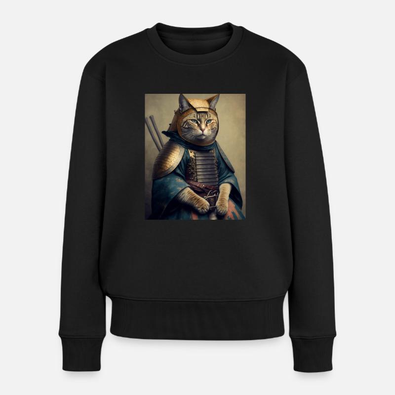 Chatmurai 15 - Frauen Premium Bio Pullover - Schwarz