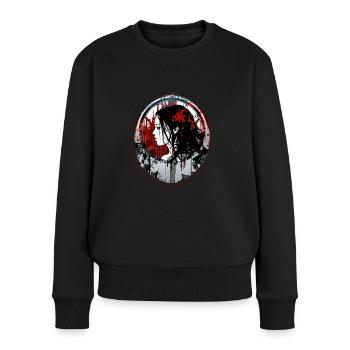 Blutige Schönheit - Frauen Premium Bio Pullover - Schwarz - Vorne - Julia (174cm)