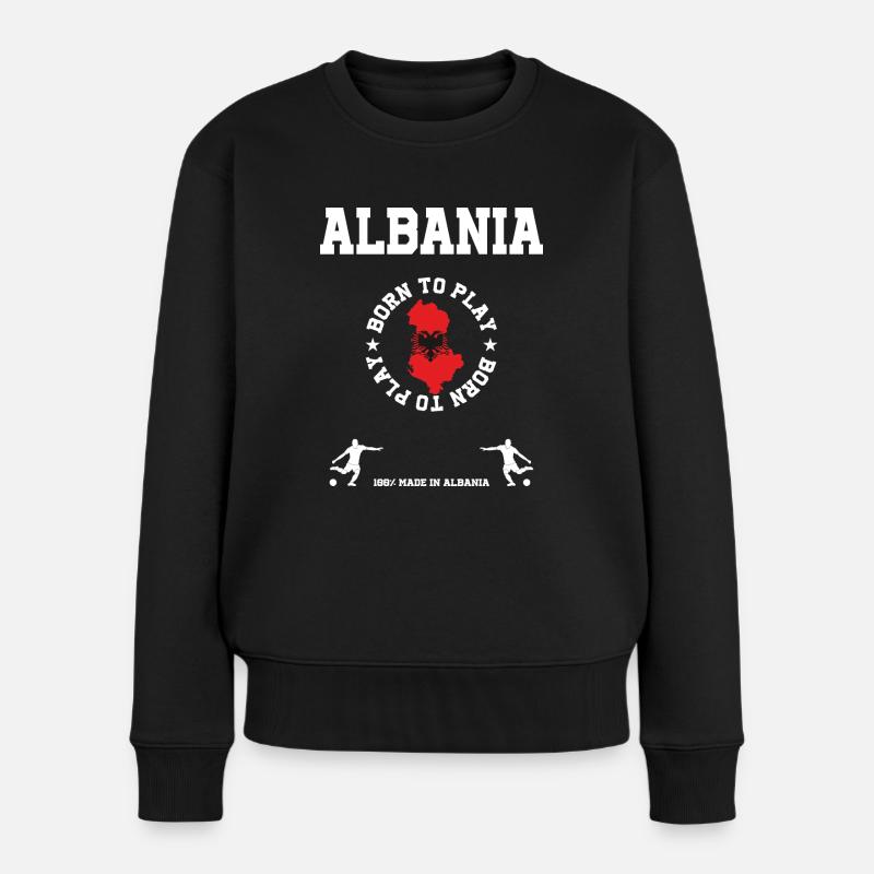 Albanie - Pull Premium bio Femme - noir