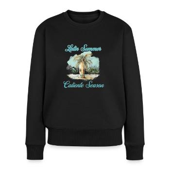 Mexican Spanish Latina Latino Summer Vacation - Frauen Premium Bio Pullover - Schwarz - Vorne - Julia (174cm)