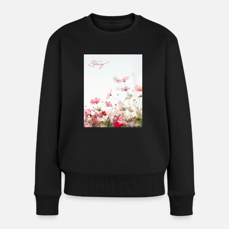 Spring flowers - Women's Premium Organic Jumper - black