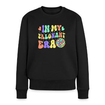 Schwangerschaft Schwanger Baby Familie Frauen - Frauen Premium Bio Pullover - Schwarz - Vorne - Julia (174cm)