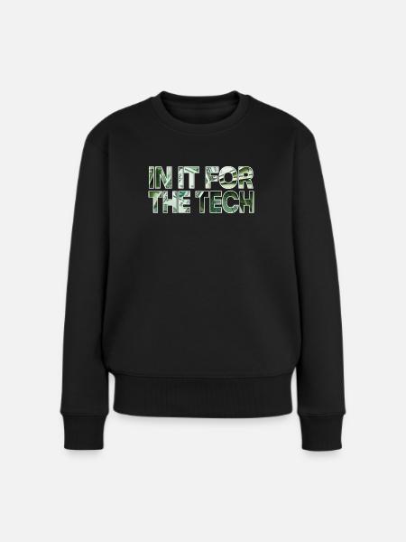 In esso per la tecnologia - Ekologisk premiumtröja dam - svart