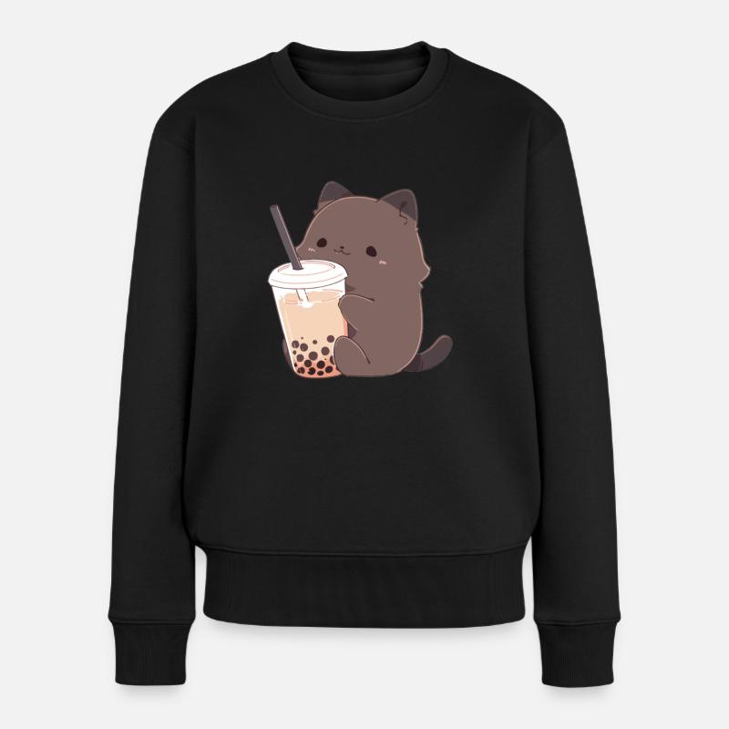 chat mignon - Pull Premium bio Femme - noir
