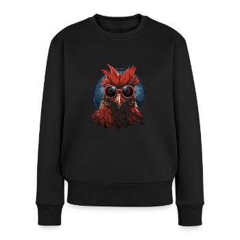 Cardinal Vogel Red Cardinal - Women's Premium Organic Jumper - black - Front - Julia (174cm)