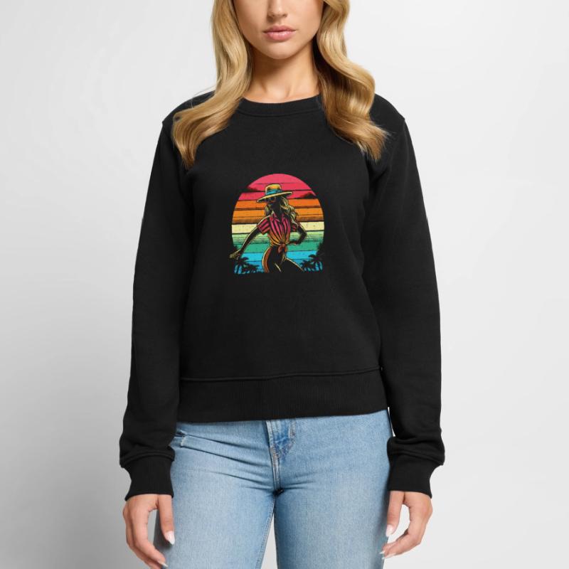 Rétro Vintage danseuse - cadeau danseurs Pull Premium bio Femme