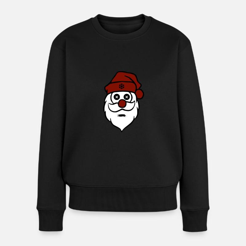 MaMei - ein ziemlich verrückter Weihnachtsmann! - Frauen Premium Bio Pullover - Schwarz