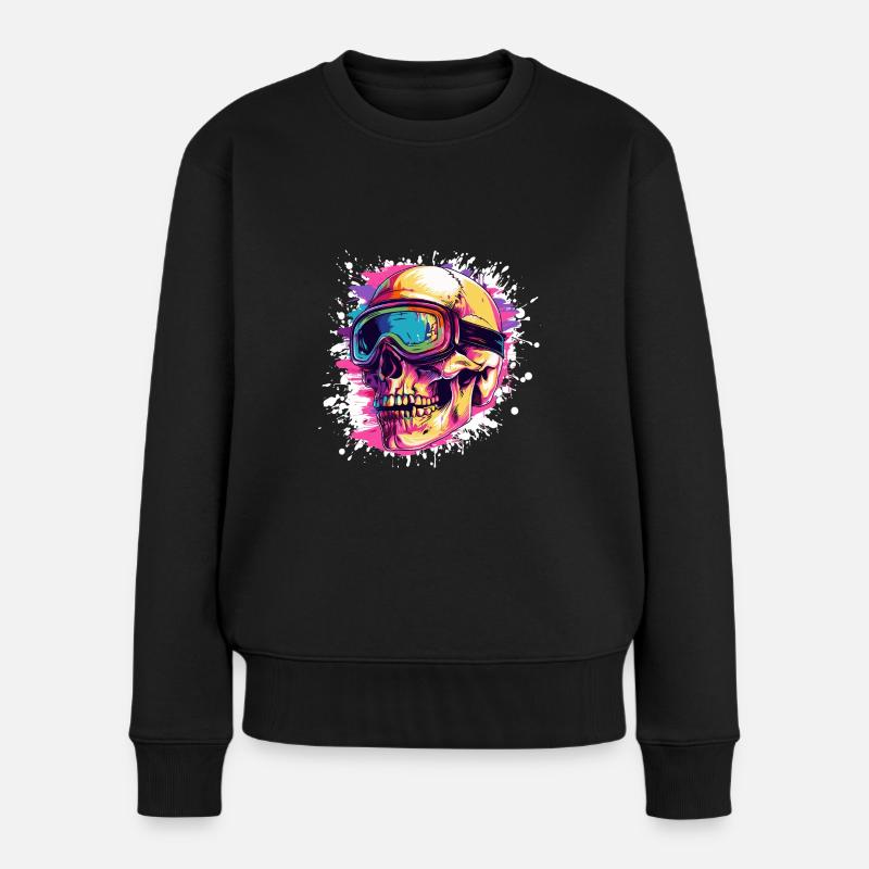 Ski Skull Lunettes de ski - Pull Premium bio Femme - noir