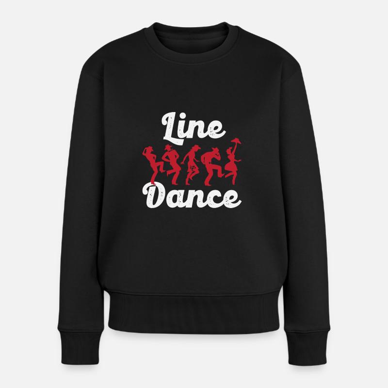 Danse en ligne - Pull Premium bio Femme - noir