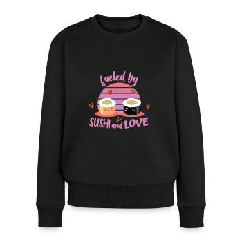 Sushi - Pull Premium bio Femme - noir - Devant - Julia (174cm)