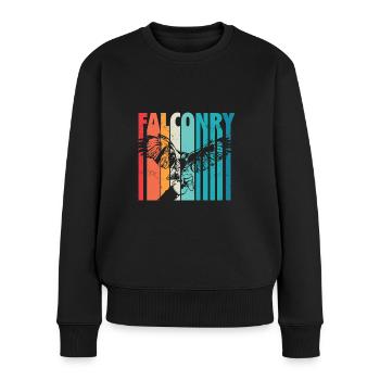 Fauconnerie - Pull Premium bio Femme - noir - Devant - Julia (174cm)