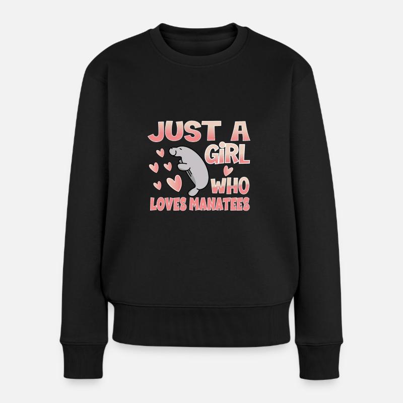 Manati Seekuh - Frauen Premium Bio Pullover - Schwarz