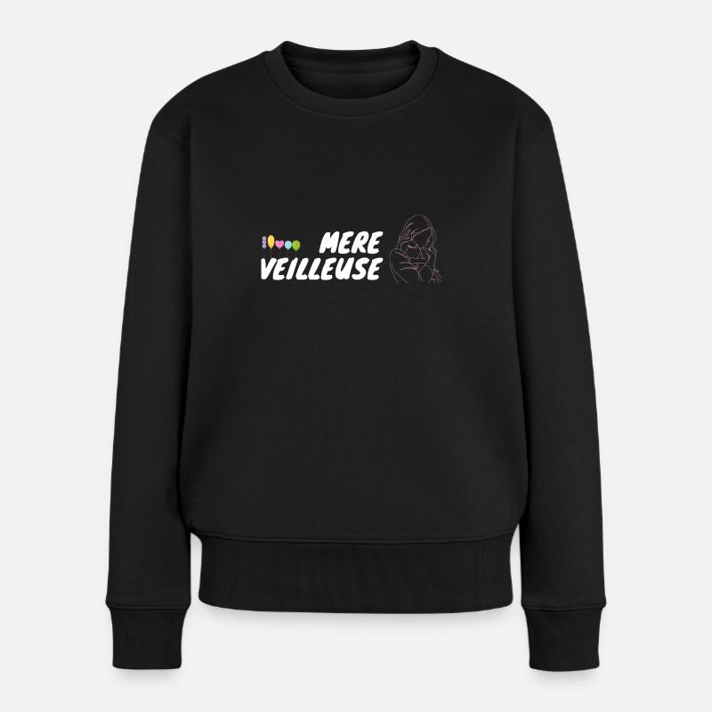 Mère veilleuse - Pull Premium bio Femme - noir