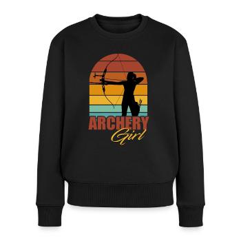 Archer Archer Archer Bow Sport - Pull Premium bio Femme - noir - Devant - Julia (174cm)