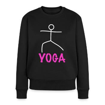 Yoga Figure - Pull Premium bio Femme - noir - Devant - Julia (174cm)