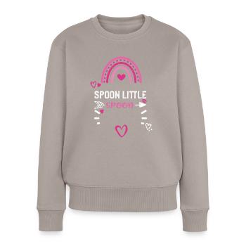 Spoon Little Spoon - Women's Premium Organic Jumper - taupe - Front - Julia (174cm)