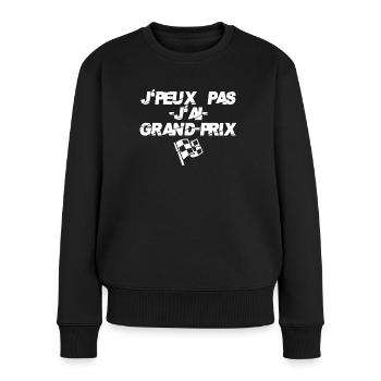 J'peux pas j'ai grand-prix - Pull Premium bio Femme - noir - Devant - Julia (174cm)