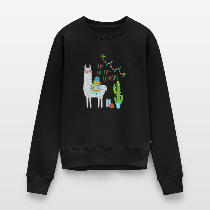 Fa la Llama Pull de Noël Cadeau de Noël Pull Premium bio Femme