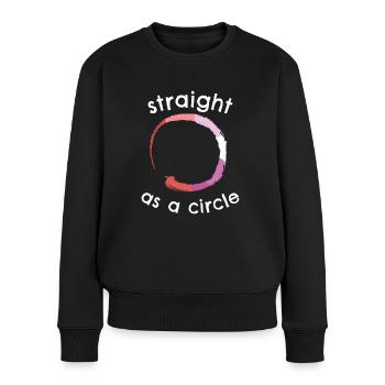 Straight Lesbian - Pull Premium bio Femme - noir - Devant - Julia (174cm)