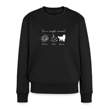 Berner Sennenhund - Frauen Premium Bio Pullover - Schwarz - Vorne - Julia (174cm)