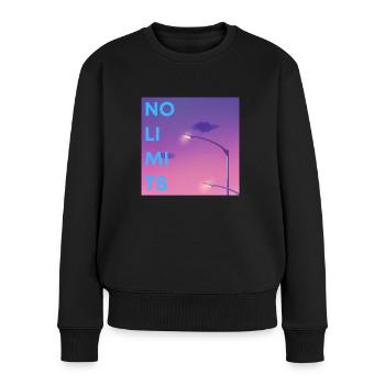 No limits - Frauen Premium Bio Pullover - Schwarz - Vorne - Julia (174cm)