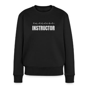 exercise instructor - Women's Premium Organic Jumper - black - Front - Julia (174cm)