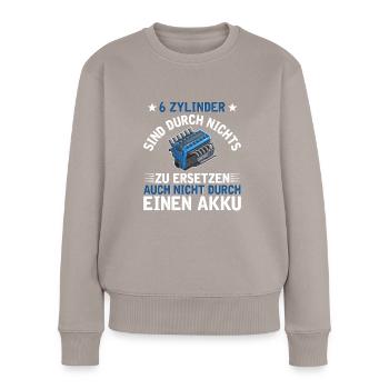 6 Zylinder Tuner Tuning V6 - Frauen Premium Bio Pullover - Taupe - Vorne - Julia (174cm)