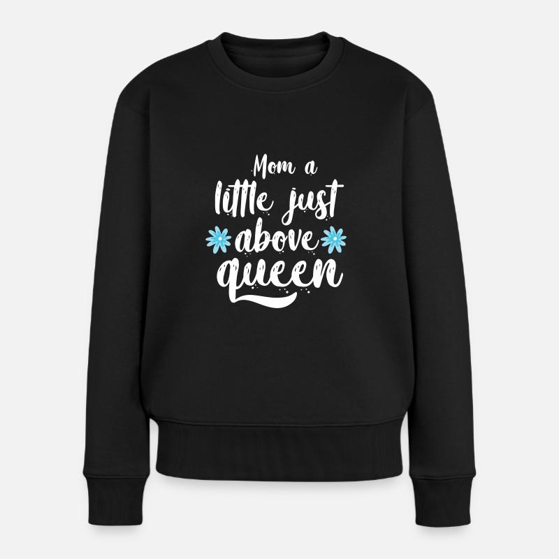 Maman un peu au-dessus de la reine - Pull Premium bio Femme - noir