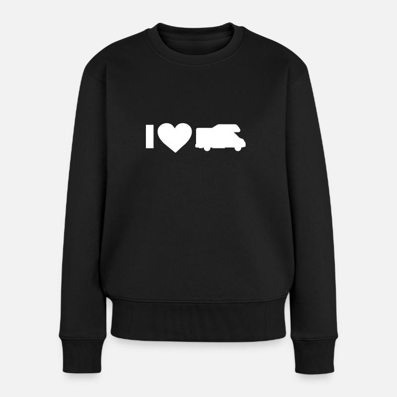 I love camping - Pull Premium bio Femme - noir