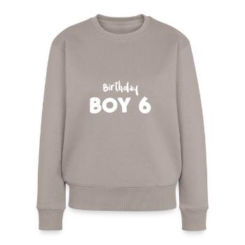 Birthday Boy 6 - Birthday - Pull Premium bio Femme - taupe - Devant - Julia (174cm)