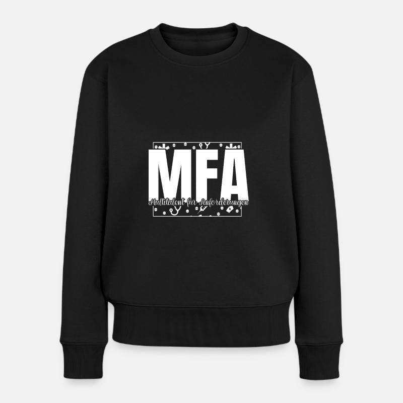 Arzthelferin Multitalent MFA - Frauen Premium Bio Pullover - Schwarz