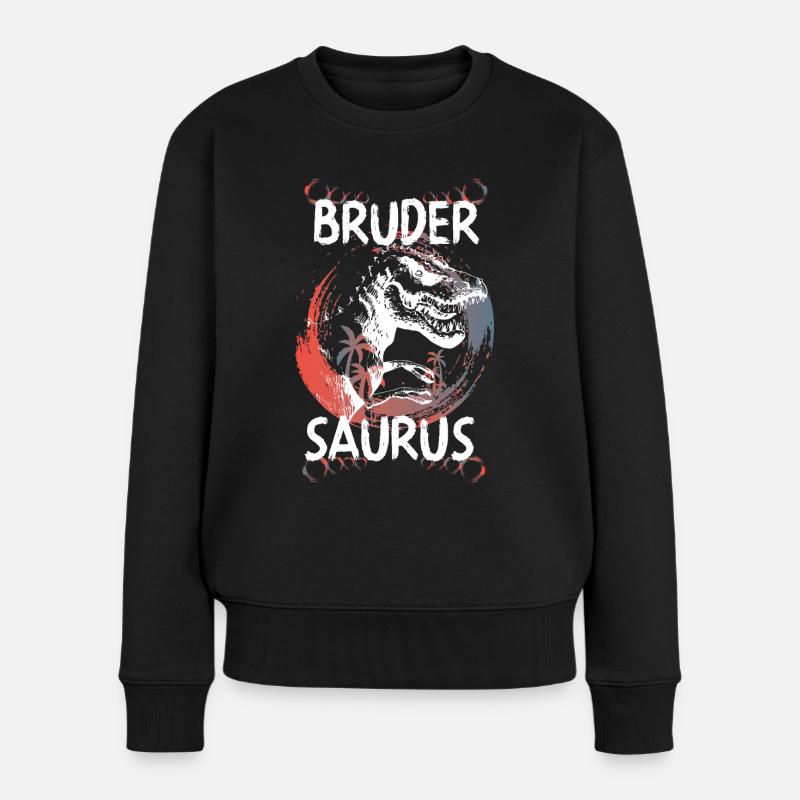 Großer Bruder Geschenk - Frauen Premium Bio Pullover - Schwarz